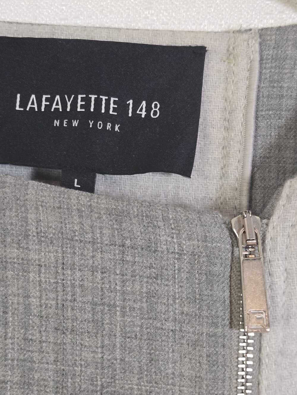Lafayette 148 New York Rue Atrium Double Face Coat Leather Cashmere Wool Wmn Lrg - Picture 3 of 13
